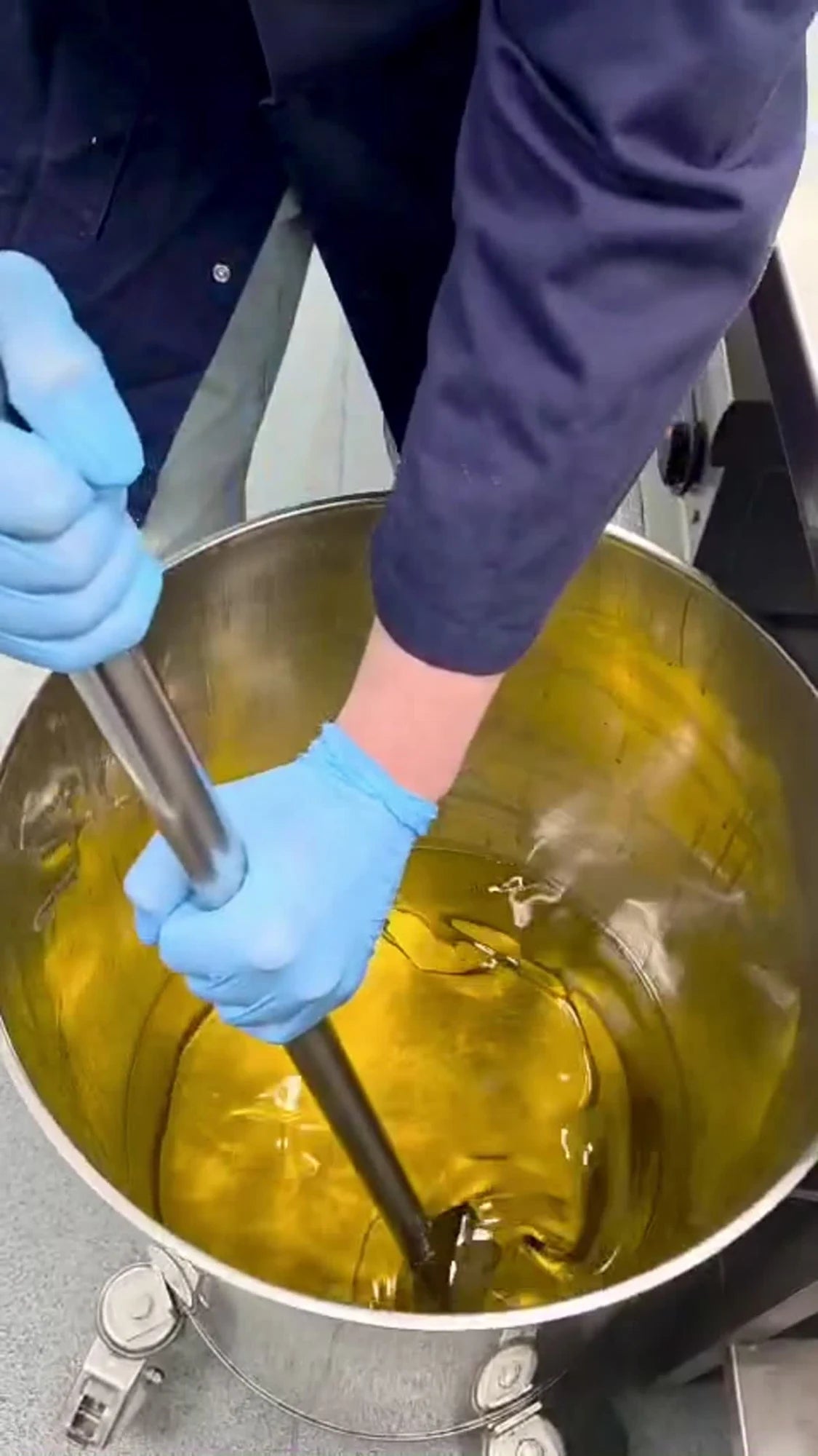 Early Days Oil being blended during production
