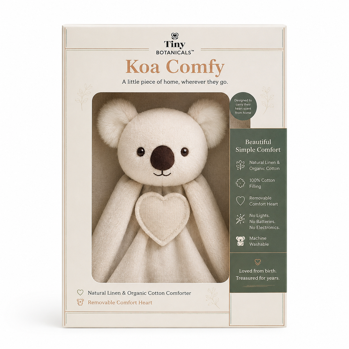 Koa Comfy™ Comfort Companion with Removable Heart